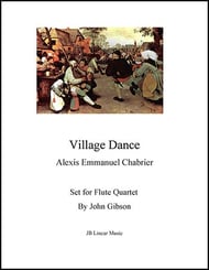 Chabrier - Village Dance for flute quartet P.O.D. cover Thumbnail